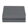 Luxury Twin Flat Sheet Brushed Microfiber, Gray