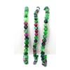 Taddart Minerals Red Green Natural Gemstone Ruby Zoisite Bracelet with