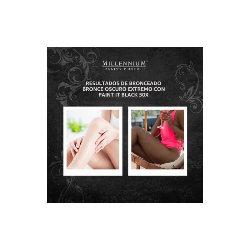 Millennium Tanning Paint It Black 50X - Loción bronceadora extrema