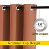 NICETOWN Blackout Burnt Orange Curtain & Drape - Room Darkening