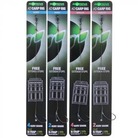 Korda Ready Tied Carp Rigs KD Rig: Size 2: Barbless