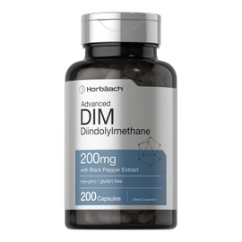 Horbäach DIM Suplemento 200 mg | Diindolilmetano avanzado | 200 cápsulas vegetales | vegetariano, sin OMG, sin gluten | por Horbaach, (Empaque puede variar)