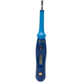 Kopp PAN2000 Phase Tester Voltage Tester Single Pole with LCD Display and Glow Lamp, 12-230 VAC, 12-48 VDC, CAT II 300 V, Blue, 324240001
