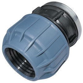 AERZETIX - C51938 - Reinforced sleeve/thread adapter - compression reducer straight - connection internal thread 2" - for hose Ø50mm - made of polypropylene - connector/repair
