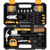 62-Piece Household Tool Set：Small Basic Home Tool Kit with Plastic