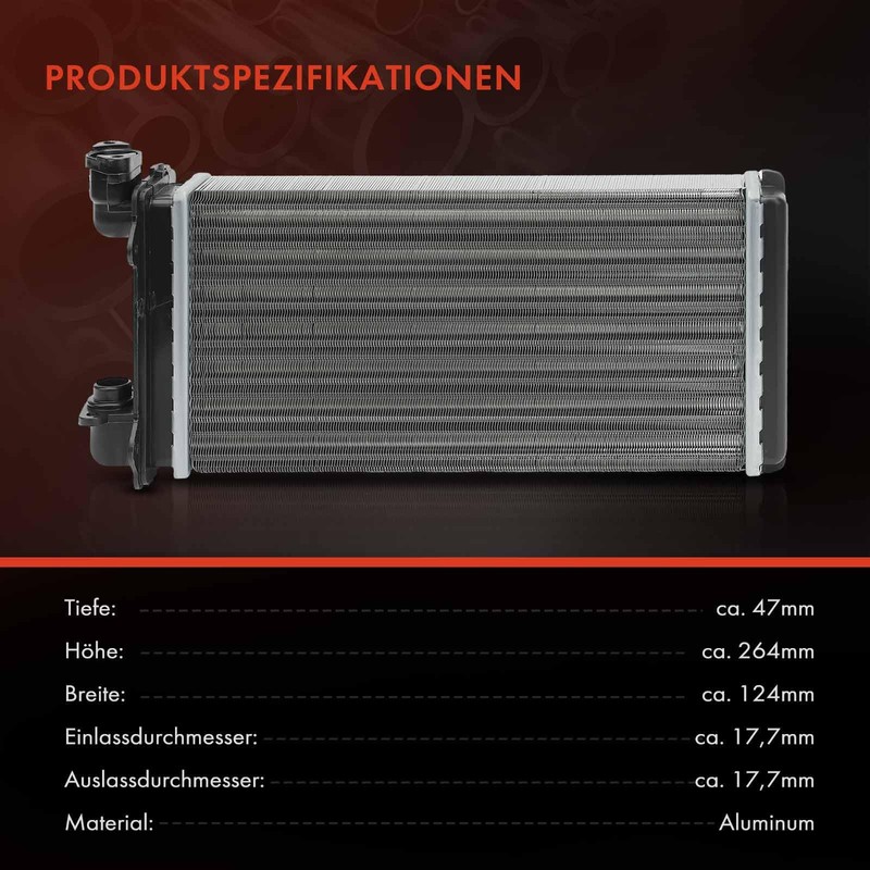 Frankberg Heat Exchanger Interior Heating Compatible with 3 Series E30