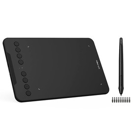 XP-PEN Deco Mini 7W Grafiktablett, 7,03''x4,38'' Pad, 2.4G Wireless Stift Tablett, zum Zeichnen, Design, Remote Learning und Webkonferenz
