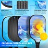 Pickleball Paddles, Pickleball Paddles Set of 2, USAPA Approved Fiberglass