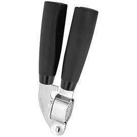 Stellar SureGrip Garlic Press, Stainless Steel, Black