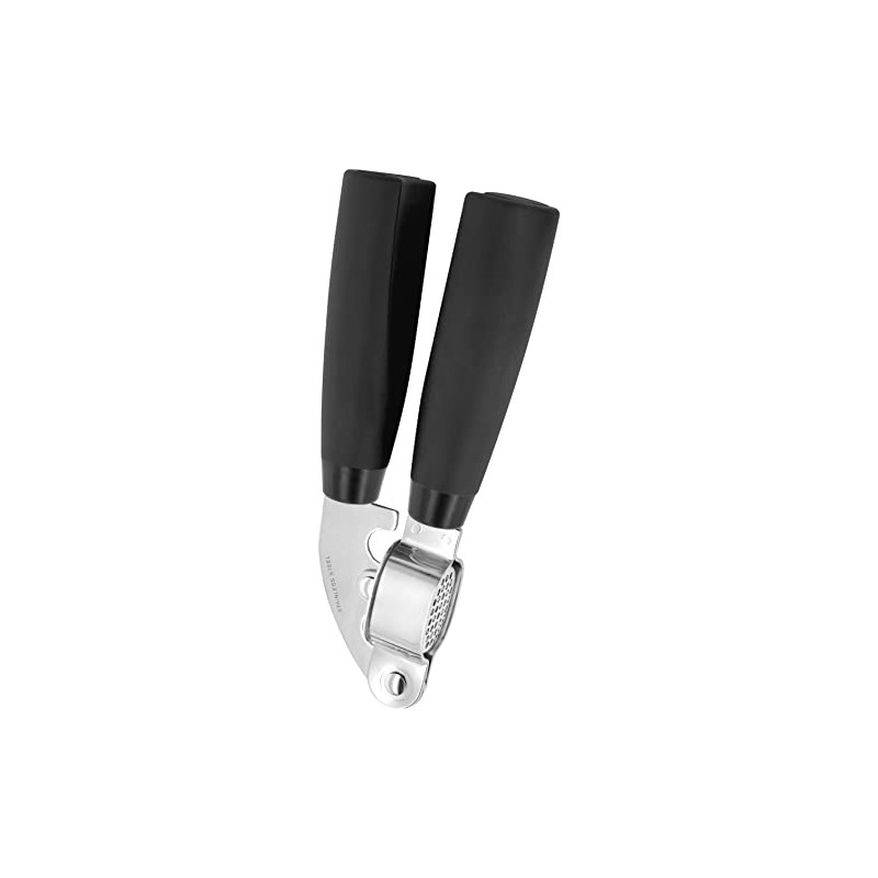 Stellar SureGrip Garlic Press, Stainless Steel, Black