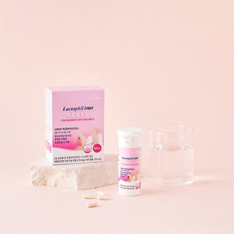 Lactophil Duo Lactobacillus 60 capsules, 1 unit / 락토필듀오 질유산균