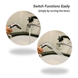 Zotti Portable Bidet Sprayer | Connects to Mixer Tap | Handheld Shower Kit | Shower Bidet Perfect for Travel Douche Pet Washing | 2 Metre Chrome Hose