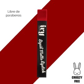 Kit Máscara de pestañas Profesional Prosa + Labial liquido mate y delineador retractil IVY Maquillaje Ojos y Labios (Negro)