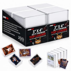 400 hojas Fundas para tarjetas de carga superior de 3 x 4 pulgada,funda para tarjetas de comercio,Ideal para guardar tarjetas deportivas,Tarjetas cele