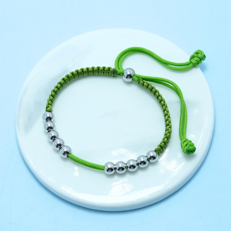 LAMIBEE Golf Stainless Steel 10 Beads Score Counter Bracelet, Golf