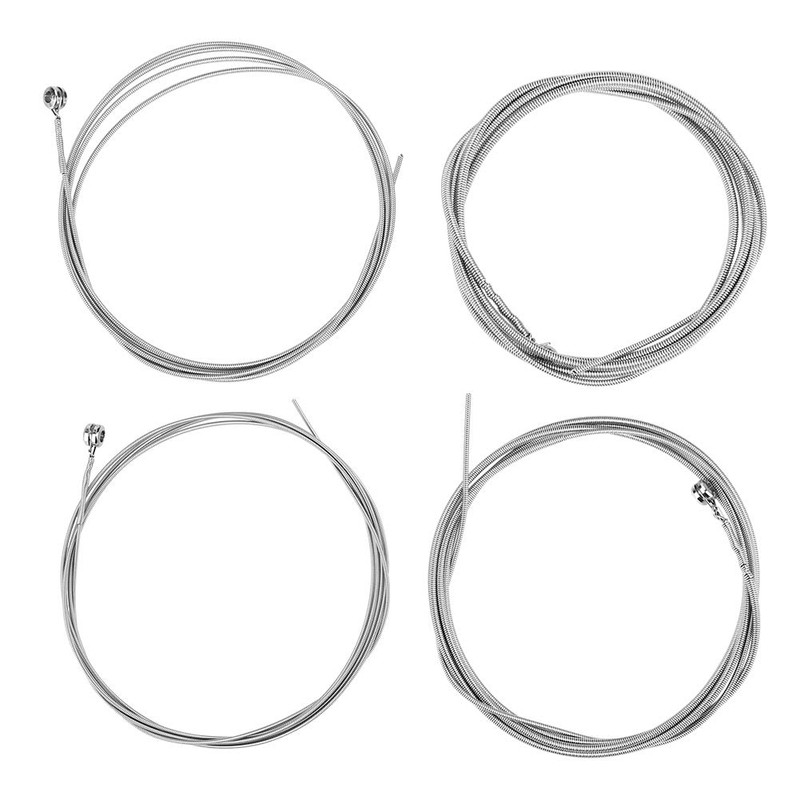 Durable 4-String Electric Bass Strings, Smooth & Anti Rust, Lightweight,