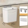 Wall Mounted Trash Bin Space Saving Hanging Garbage Can for