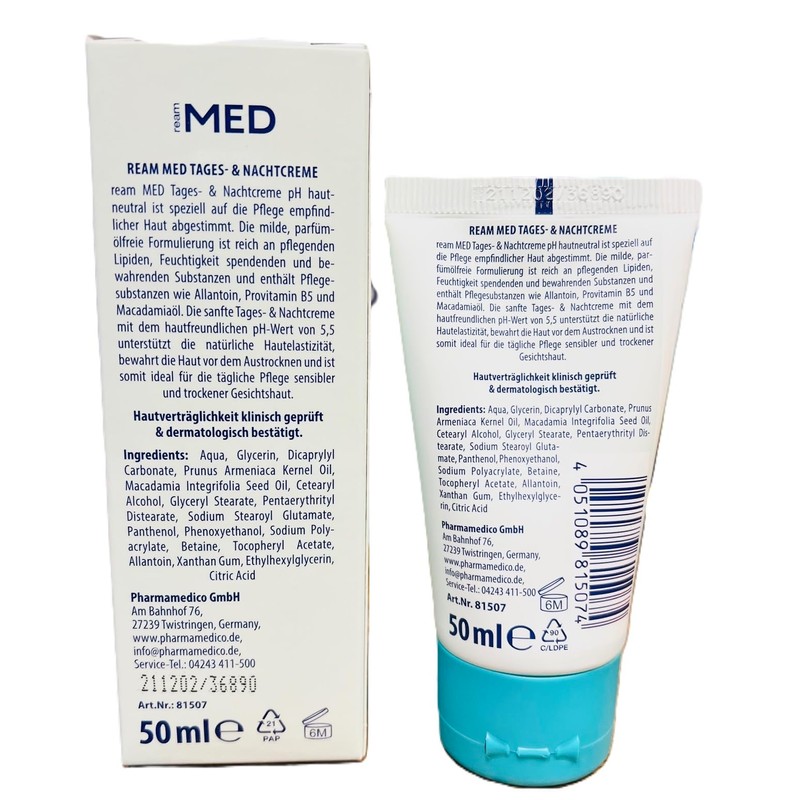 Ream Med Day and Night Cream with Allantoin, 3 x