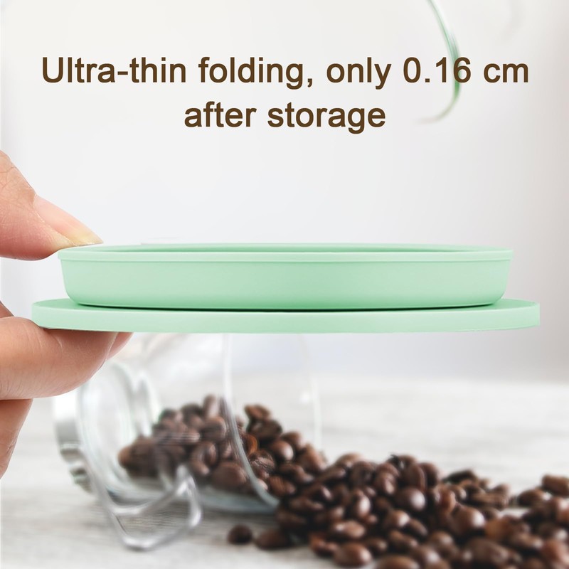 VVGCS Collapsible Travel Pour Over Coffee Maker Camping, Paperless Silicone