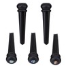 6Pcs Ebony Bridge Pins With Abalone Shell for Acoustic Folk