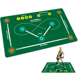 MUKESKY Hockey Training Mat, Non-Slip Quiet Hockey Training Equipment, Ball Control and Drag Ball Training Mat for Indoor and Outdoor Practice, Ideal Gift for Hockey Training Enthusiasts (59 * 35.4IN)