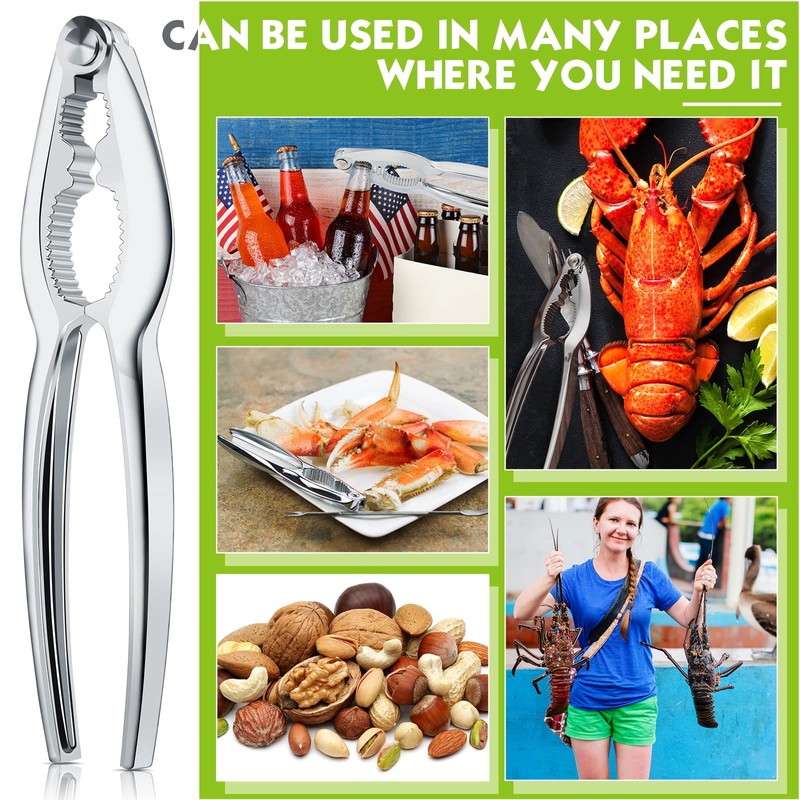 Therwen 50 Pack Nut Crackers Bulk Heavy Duty Nut Seafood