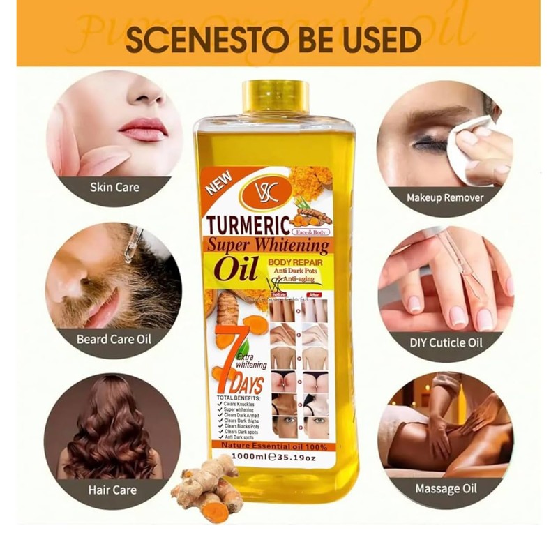 Turmeric Oil Super Whitening Face & Body Moisturizer Nourishing Anti-aging