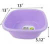 Anbers 12 Quart Plastic Wash Basin, 4-Pack