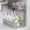 Biboraya 2 Pack 20.47IN Depth Under Sink Storage Organizer, Large