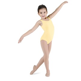 Bloch Dance Girls Dynamic Microlux Tank Leotard, Sunshine, 12