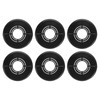 sourcing map 6pcs Wall Split Flange 0.98" (25mm) Plastic Round