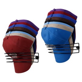 MEAKIOEI 2-Pack Hat Organizer for Baseball Caps, Hat Rack for Wall, Cap Holder Organizer Up to 30 Hats, Hat Wall Hanger