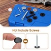 sourcing map 100Pcs Screw Cap Covers, 18 x 4.5mm Plastic