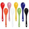 Pirhosigma 8 Color Porcelain Egg Spoons Ceramic Spoons 5 inch