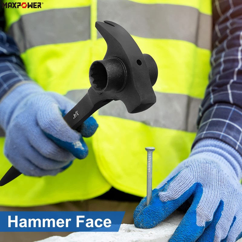 MAXPOWER 3/4" x 7/8" Scaffold Ratchet Wrench, Spud Podger Spanner,