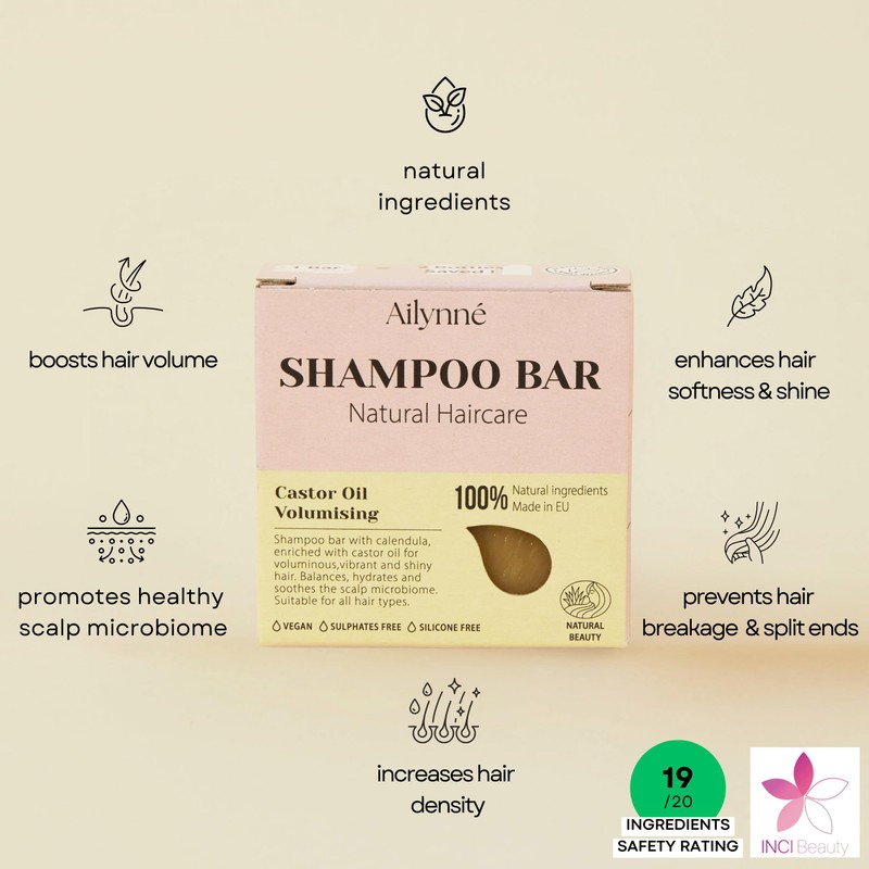 Thickening Shampoo Bar for Fine Flat & Thinning Hair |