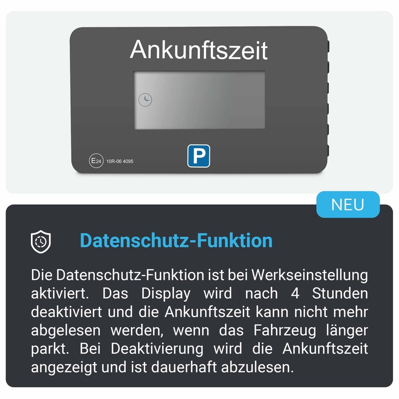 Parkwächter V1 Automatic Parking Disc in accordance with Road Code