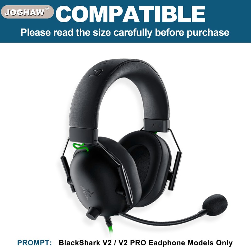 Joghaw Replacement Ear Pads for Razer Headphones - Compatible with