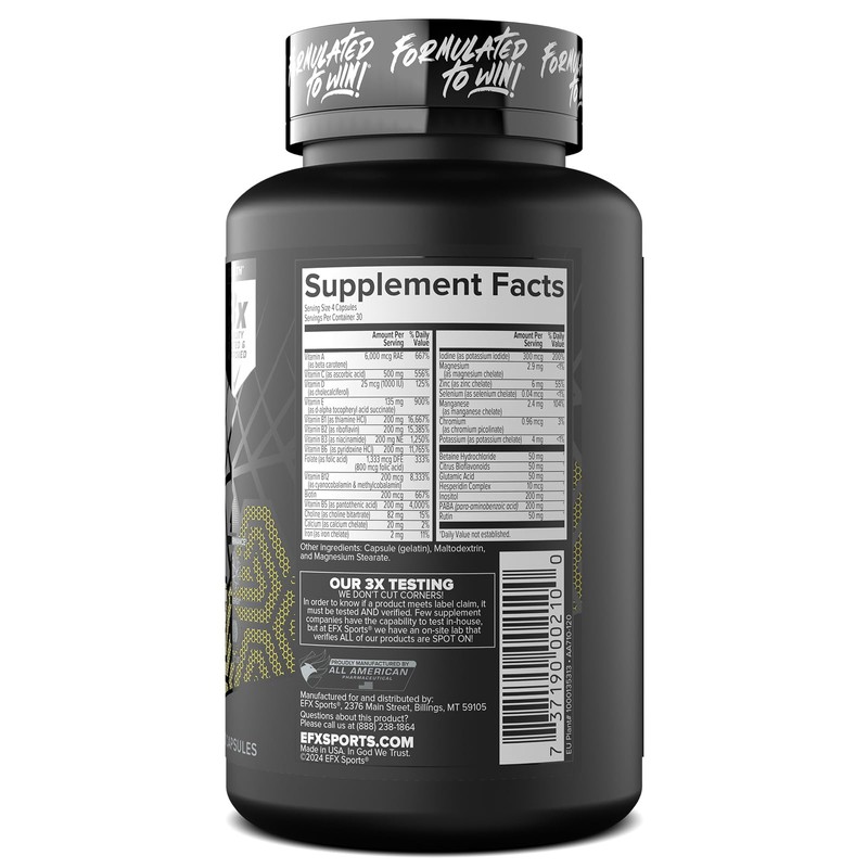 EFX Sports Vita Drive | Multivitamin Formulated for Athletes |