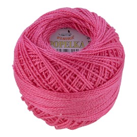 10 g Embroidery Thread/Crochet Yarn Popelka 85 m 100% Cotton Fillet Crochet Embroidery Crochet Choice of Colours Pink