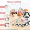 Nextop 14-Piece Stainless Steel Measuring Cups and Measuring Spoons Set
