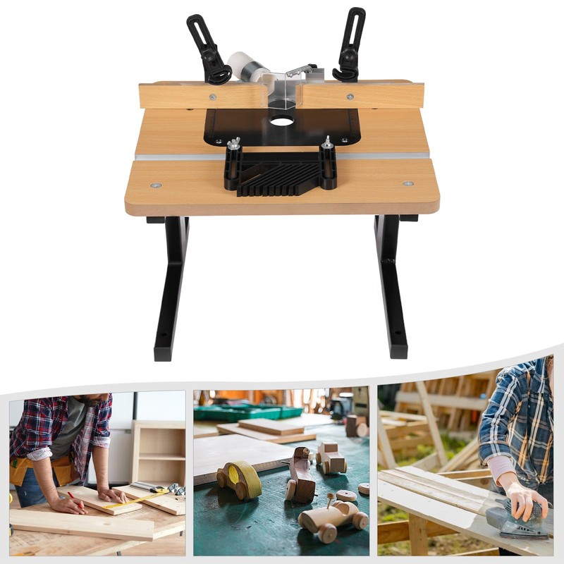 Router Table with Stand and Adjustable Backrest, 440.92 lbs Load-bearing