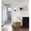 YUBOLE Industrial Wall Sconces Black Bedroom Wall Lamp with Khaki