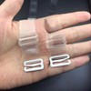 Lansonee 2 Pairs Invisible Soft Clear Non-Slip Adjustable Transparent Replacement