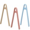 3-Pack Mini Silicone Tongs for Cooking and Serving