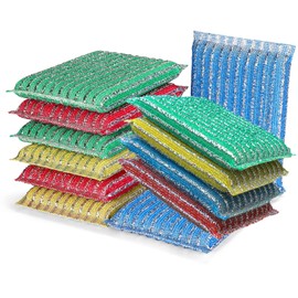 ovwo Premium 12-Pad Sponges Kitchen - Upgraded Dish Sponge, Scrubber, Brush, Ideal for Dishes, Pots, Sink