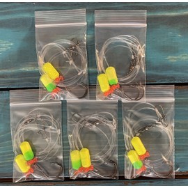 5 - Hi*Low - Pompano Rig, Surf Fishing Rig, Fishing Rigs, Double Drop Rig - Pompano, Snappers, Whiting, Drum, Spots, Etc Hand Tied w/ 30Lb Line