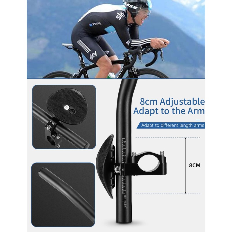 2 PCS Bike rest Bars, Handlebar Bars Bicycle Rest Handlebar