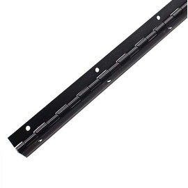Gedotec Piano Tape for Screwing | Rolled Door Hinge | Door Hinge Matte Black | Screw-On Tape 400 x 32 mm | Stabilo | Furniture Hinge Drilled | 1 Piece - Rod Hinge
