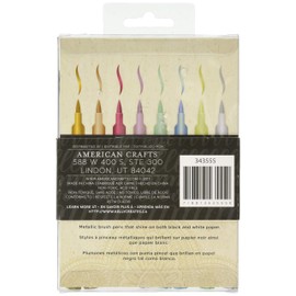 Kelly Creates 718813435550 Metallic Jewel Brush Pens 8/Pkg